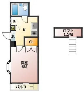 プチアミ【2階】の間取り