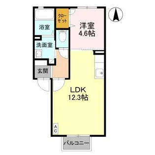 クレシェンテ【2階】の間取り