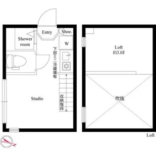 ハーモニーテラス西小岩V【2階】の間取り