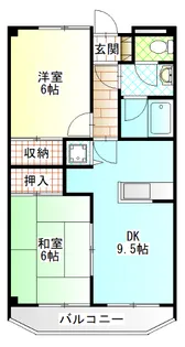 ロワール市川【4階】の間取り