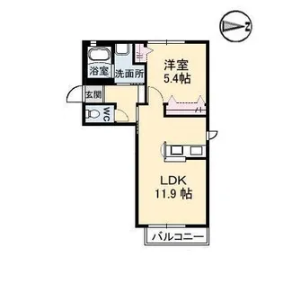 アマービレ 3RD棟【2階】の間取り
