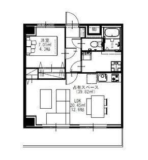 ハセガワビル【5階】の間取り