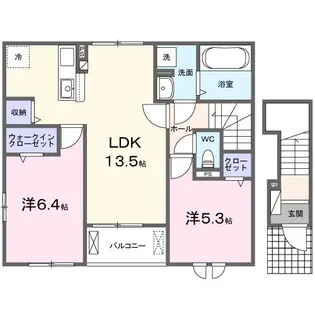 コンフォール【2階】の間取り