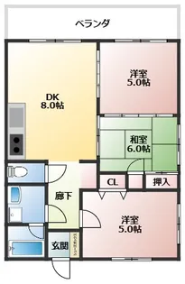 ホワイトテラス【2階】の間取り