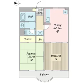シャルマン東川口【2階】の間取り