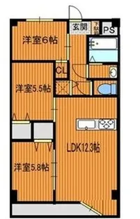 ProsperESAKA垂水【1階】の間取り