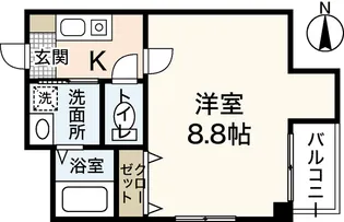 キャッスル大手町【3階】の間取り
