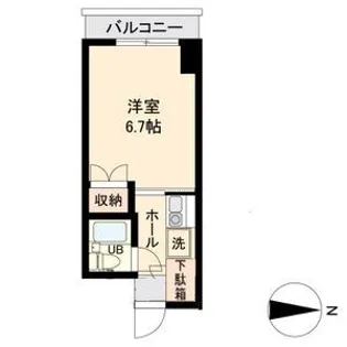 アソルティ東二番丁レジデンス【4階】の間取り