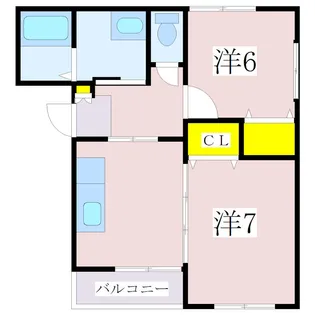 ヒルズ明和【1階】の間取り