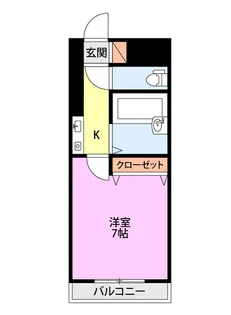 トーカンキャステール西湊町【6階】の間取り