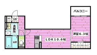 campanella船越【1階】の間取り