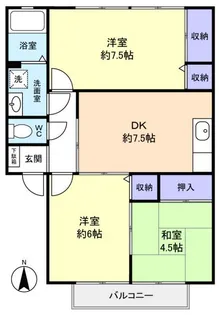 ニートネス花通【1階】の間取り