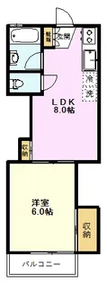 コーポスズキ【1階】の間取り