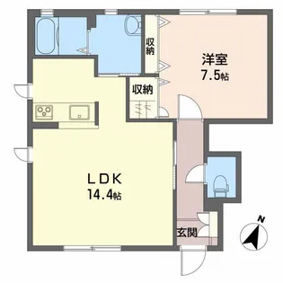 シャーメゾンWAYU A【1階】の間取り