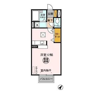 ルミエールC【1階】の間取り