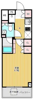 SIL西五反田【2階】の間取り