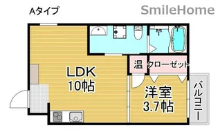 F maison GARDEN【1階】の間取り