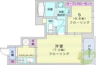 セピア【1階】の間取り