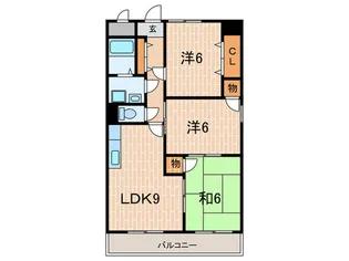 エスペランサ【2階】の間取り