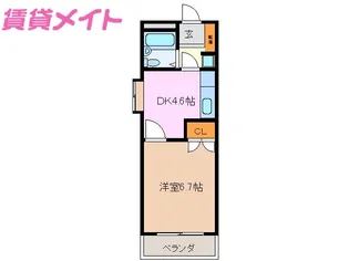 ワールドマンション【3階】の間取り