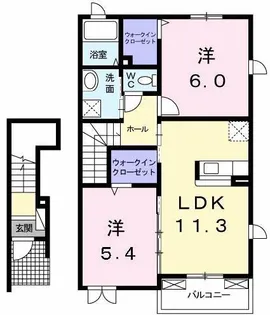 メモリーハウス【2階】の間取り