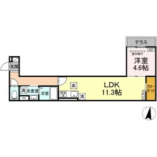 グラナーデ徳丸【1階】の間取り