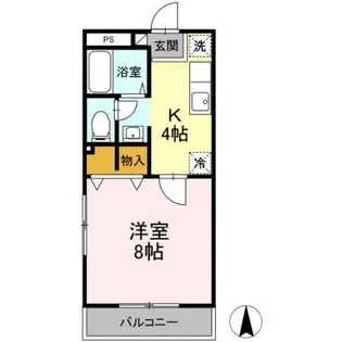 ライフ西市【2階】の間取り