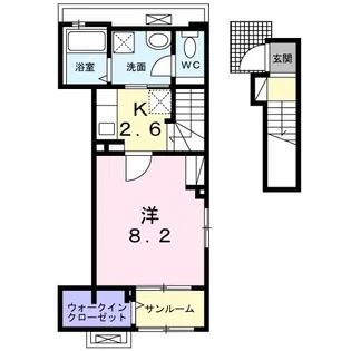 ル・ソレイユ・ルヴァン【2階】の間取り