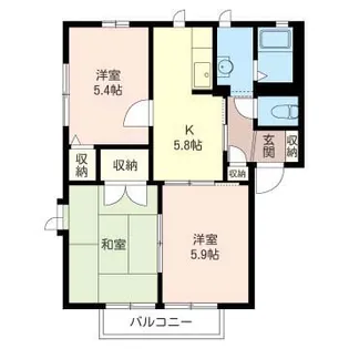 メゾンコイズミV【1階】の間取り