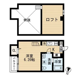 Lapis検見川(ラピスケミガワ)【1階】の間取り