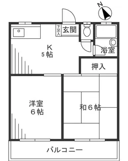 ルミネコーポラス久末【2階】の間取り