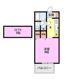 サンバレイ・ニッコーB【1階】の間取り
