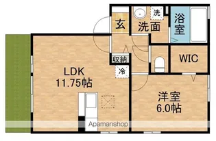 クルールB【1階】の間取り