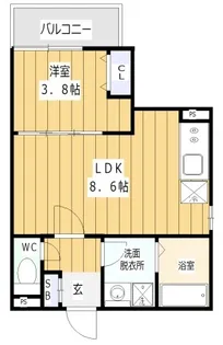 リラ・グランデ・ノダ【2階】の間取り