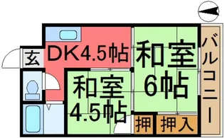 コーポミツクラ【1階】の間取り