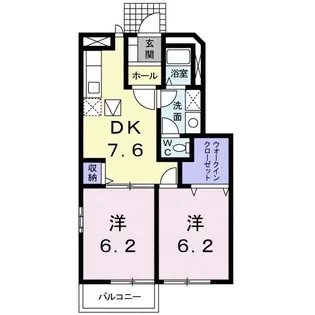 PrincesPrincesA【1階】の間取り