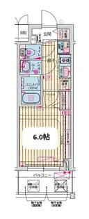 プレリス長田オルヴィア【2階】の間取り