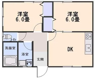 メゾンシブキ【2階】の間取り