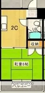 プレアール瓜破西【2階】の間取り