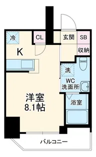 SYNEX横濱阪東橋【7階】の間取り