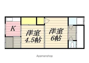 浜の宮荘【1階】の間取り