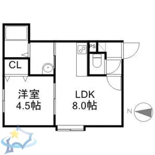 グランドシエル【2階】の間取り