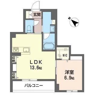 カルムヴェール【3階】の間取り