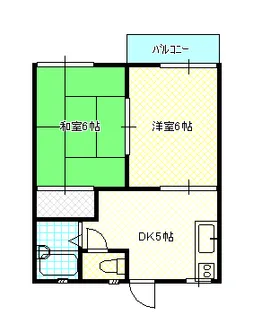 コーポ蘭【2階】の間取り