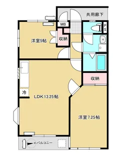 神奈川県川崎市多摩区生田2【マンション】の間取り
