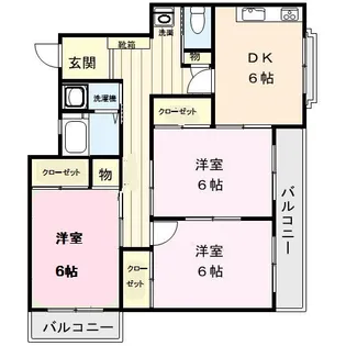 ハイレイクマンション【2階】の間取り