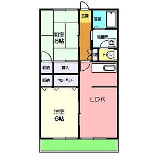 シティハイム・アークヒルズK C棟【1階】の間取り