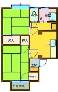 第1コーポ田中【2階】の間取り