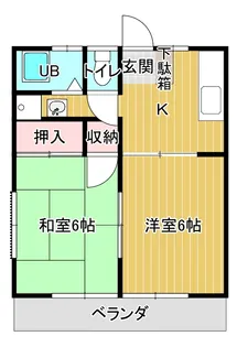 光ハイツ【2階】の間取り
