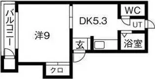 メゾンド・シェーヌ【2階】の間取り